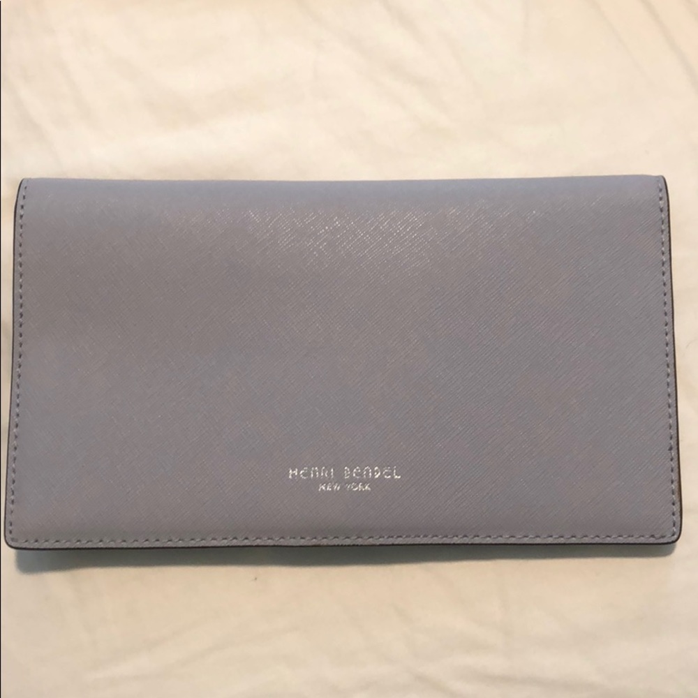 Henri Bendel large lavender wallet